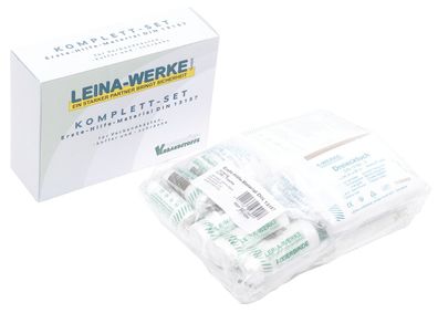 Leina-Werke 24001 Ersatzfüllung Erste-Hilfe-Set - 65-teilig, DIN 13157