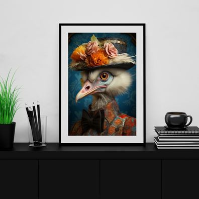Wandbild Kaiserlicher Vogel art tier Acrylglas , Leinwand Poster Modern Deko Kunst