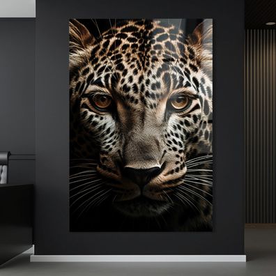 Wandbild jaguar leopard tier Acrylglas , Leinwand Poster Modern Deko Kunst