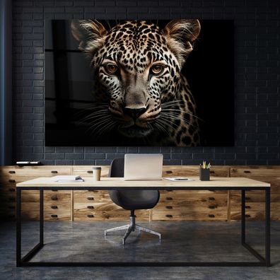 Wandbild leopard jaguar tier Leinwand , Acrylglas , Poster Modern Deko Kunst