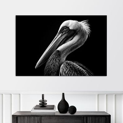 Wandbild Pelikanvogel tier Leinwand , Acrylglas , Poster Modern Deko Kunst