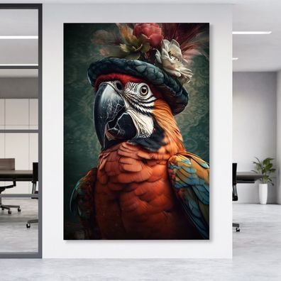 Wandbild Kaiserlicher Papagei tier Acrylglas , Leinwand , Poster Modern Deko Kunst