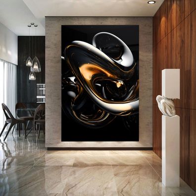 Kunst Wandbild Luxus symbolisiert , Abstrakte , Leinwand , Acrylglas , Deko Poster