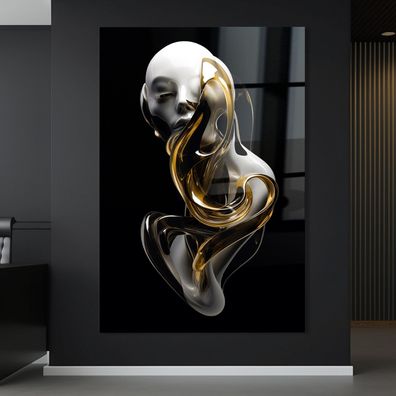 Kunst Wandbild symbolisiert Luxus, Abstrakte , Leinwand , Acrylglas , Deko Poster