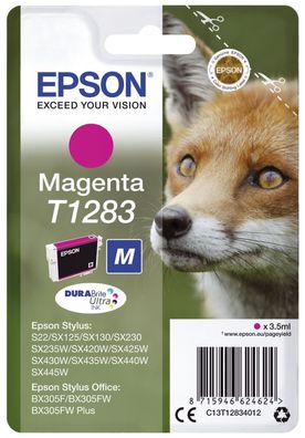 Epson C13T12834012 Epson Tintenpatrone magenta DURABrite T 128 T 1283