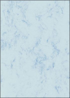 Sigel® DP 261 Marmor-Papier, blau, A4, 90 g/ qm, 100 Blatt