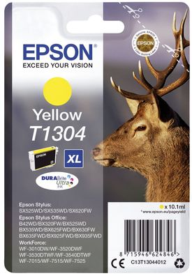 Epson C13T13044012 Epson Tintenpatrone yellow DURABrite T 130 T 1304