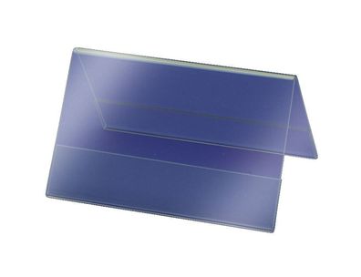 Sigel® TA136 Tischaufsteller, Dachform, glasklar, für 100x60 mm
