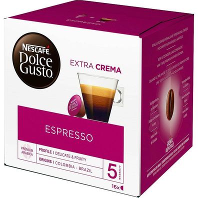 Nescafé DOLCE GUSTO 4301587004 Kaffeekapseln Dolce Gusto Espresso - 16 Stück