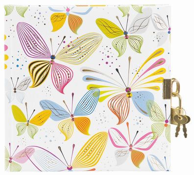 Turnowsky 44 359 Tagebuch Virtual Butterflies - 96 Seiten, 16,5 x 16,5 cm
