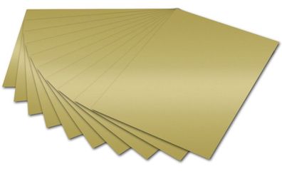 Folia 6766E Tonpapier - 50 x 70 cm, gold glänzend