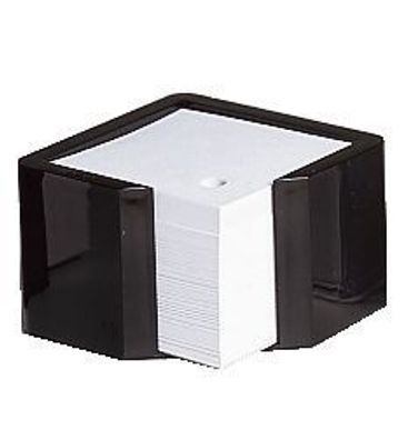 arlac® 25701 Zettelbox - schwarz, gefüllt 600 Blatt 10 x 10 cm