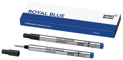 Montblanc® 124497 Tintenrollermine LeGrand - B, 2 Stück, royal blue