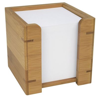 WEDO® 61707 Zettelbox mit Papier - Bambus