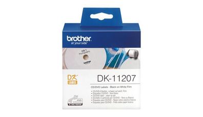 Brother DK11207 Brother CD/ DVD-Etiketten Film 100 St./ Rolle 58 mm DK-11207