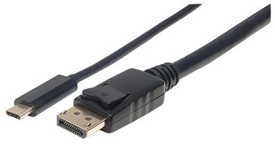 Manhattan 152471 Manhattan USB Typ C auf DisplayPort-Adapterkabel 1m schwarz