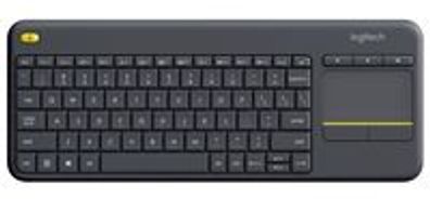 Logitech Wireless Touch Keyboard k400 Plus - INT BLACK