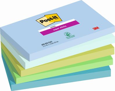 Post-it® 655-5SS-OAS Haftnotizblock Super Sticky Notes Oasis Collection - 127 x ...