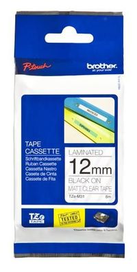 brother TZe-Tape TZe-M31 Schriftbandkassette, Bandbreite:12mm