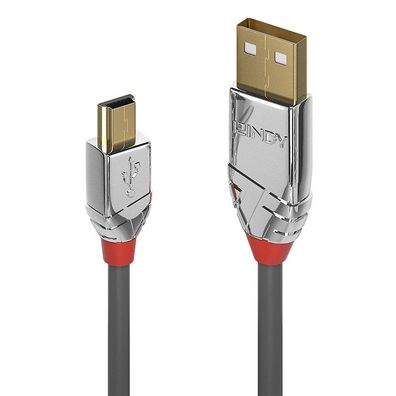 Lindy 36632 Lindy USB 2.0 Kabel Typ A/ Mini-B Cromo Line M/ M 2m