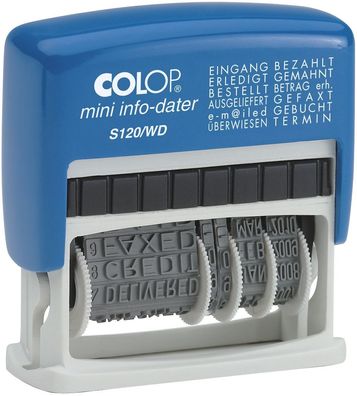 COLOP® S 120/ WD Mini-Dater - Datumstempel mit 12 Texten