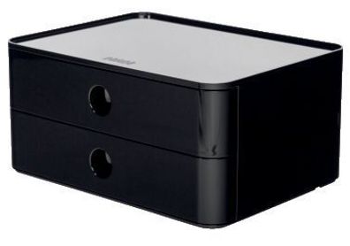 HAN 1120-13 SMART-BOX Allison Schubladenbox - stapelbar, 2 Laden, schwarz