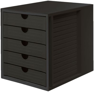 HAN 14508-13 Schubladenbox Systembox KARMA - A4/ C4, 5 geschlossene Schubladen, ...