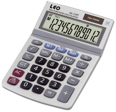 LEO® DK238T Tischrechner weiß 12-stellig