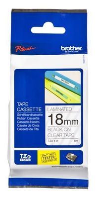 brother TZe-Tape TZe-141 Schriftbandkassette, Bandbreite:18mm