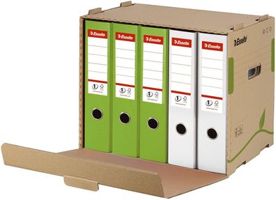 Esselte 623920 Archiv Container ECO, für Ordner, Karton, naturbraun