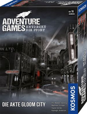 Kosmos 695200 Familienspiel Adventure Games - Die Akte Gloom City