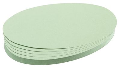 Franken UMZ 1119 19 Moderationskarte, Oval, 190 x 110 mm, hellgrün, 500 Stück
