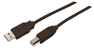 MediaRange MRCS102 Drucker-Anschluss-Kabel 5 m USB 2.0, schwarz