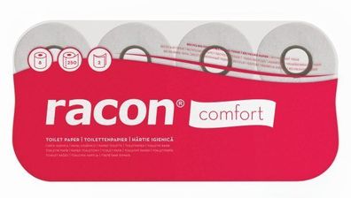 RACON 090019 Toilettenpapier comfort KR naturweiß 2-lagig 64 x 250 Blatt
