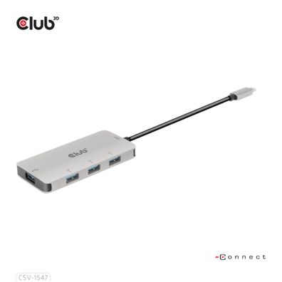 Club 3D CSV-1547 Club3D USB-Hub USB 3.1 Typ C > 4x USB 3.1 Typ A 10Gbps retail