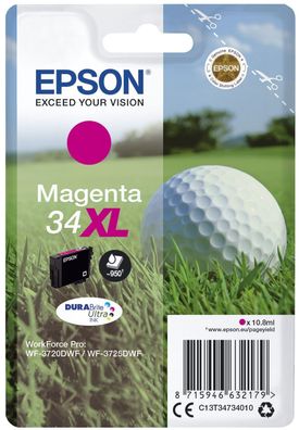 Epson C13T34734010 Epson Tintenpatrone magenta DURABrite Ultra Ink 34 XL T 3473