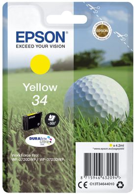 Epson C13T34644010 Epson Tintenpatrone yellow DURABrite Ultra Ink 34 T 3464