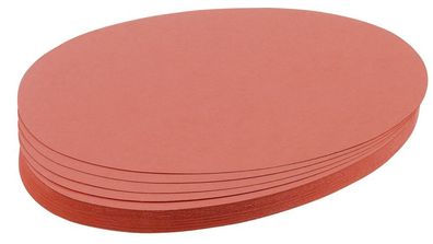 Franken UMZ 1119 07 Moderationskarte, Oval, 190 x 110 mm, rot, 500 Stück