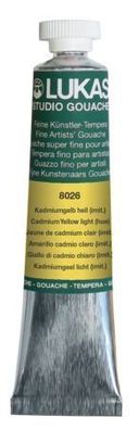 Lukas K80260007 Gouachefarbe STUDIO - 20 ml, kadmiumgelb