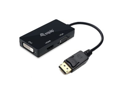 Equip 133441 Equip Displayport->HDMI/ VGA/ DVI Adapter St/ Bu schwarz
