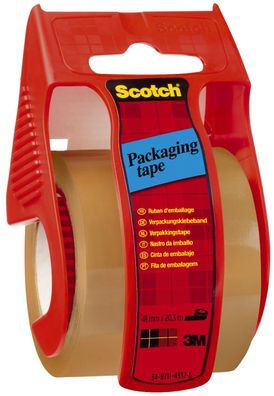 Scotch® C5020D Verpackungsklebeband im Handabroller, 20m x 50mm, braun