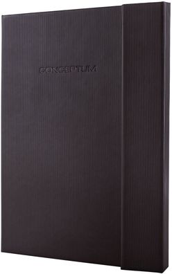 Sigel® Modisch CO151 Notizbuch Conceptum® - ca. A4, kariert, 194 Seiten, schwarz, ...