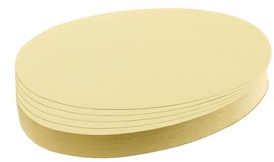 Franken UMZ 1119 04 Moderationskarte, Oval, 190 x 110 mm, gelb, 500 Stück(S)