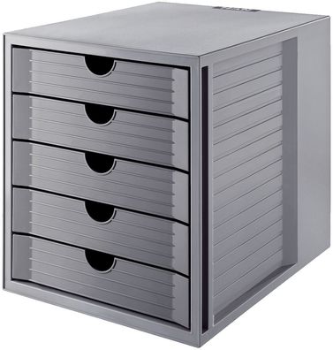 HAN 14508-18 Schubladenbox Systembox KARMA - A4/ C4, 5 geschlossene Schubladen, ...