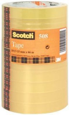 Scotch® 5081566 Klebeband Transparent PP Bandgröße (L x B): 66 m x 15 mm 10 Rollen(S)