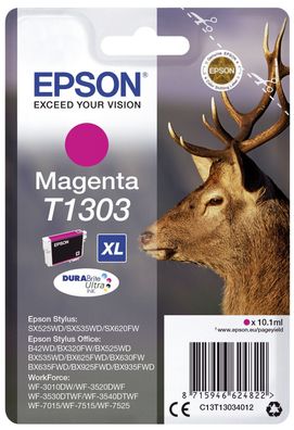 Epson C13T13034012 Tintenpatrone magenta DURABrite T 130