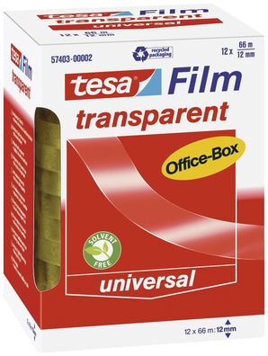 Tesa® 57403-00002-00 Klebefilm Office Box - transparent 12 St., Bandgröße (L x ...