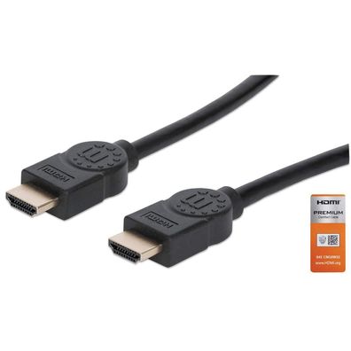 Manhattan 355360 Manhattan Premium HDMI-Kabel Ethernet-Kanal 4K@60HZ 5m