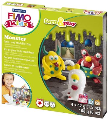 Staedtler® ST8034 11 LY Modelliermasse FIMO® Kids Materialpackung Form & Play ...