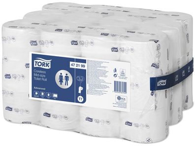 TORK 472199 Toilettenpapier T7 Advanced 2-lagig 36 Rollen